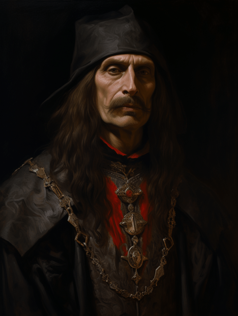 Ai generated image of Vlad III Dracula also known as Vlad the Impaler