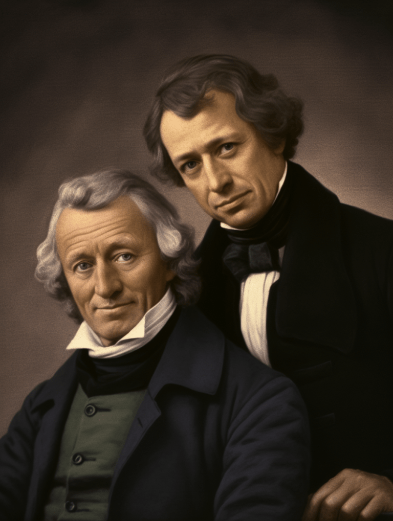 Ai generated image of the Brothers Grimm