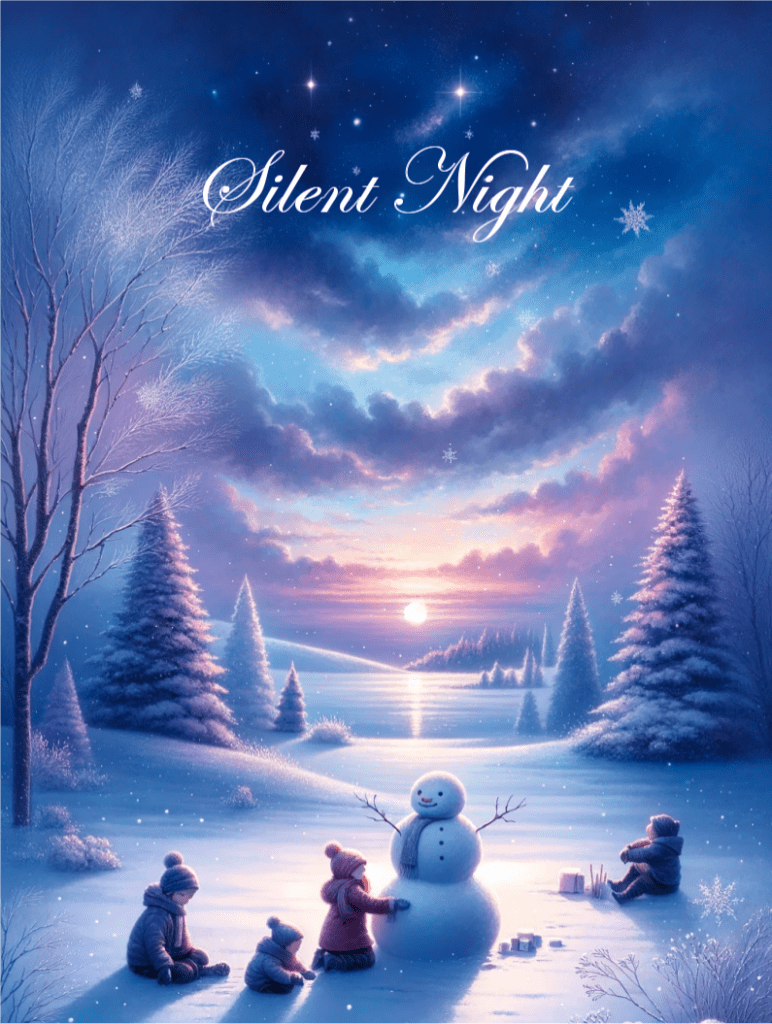 Silent Night winter scene