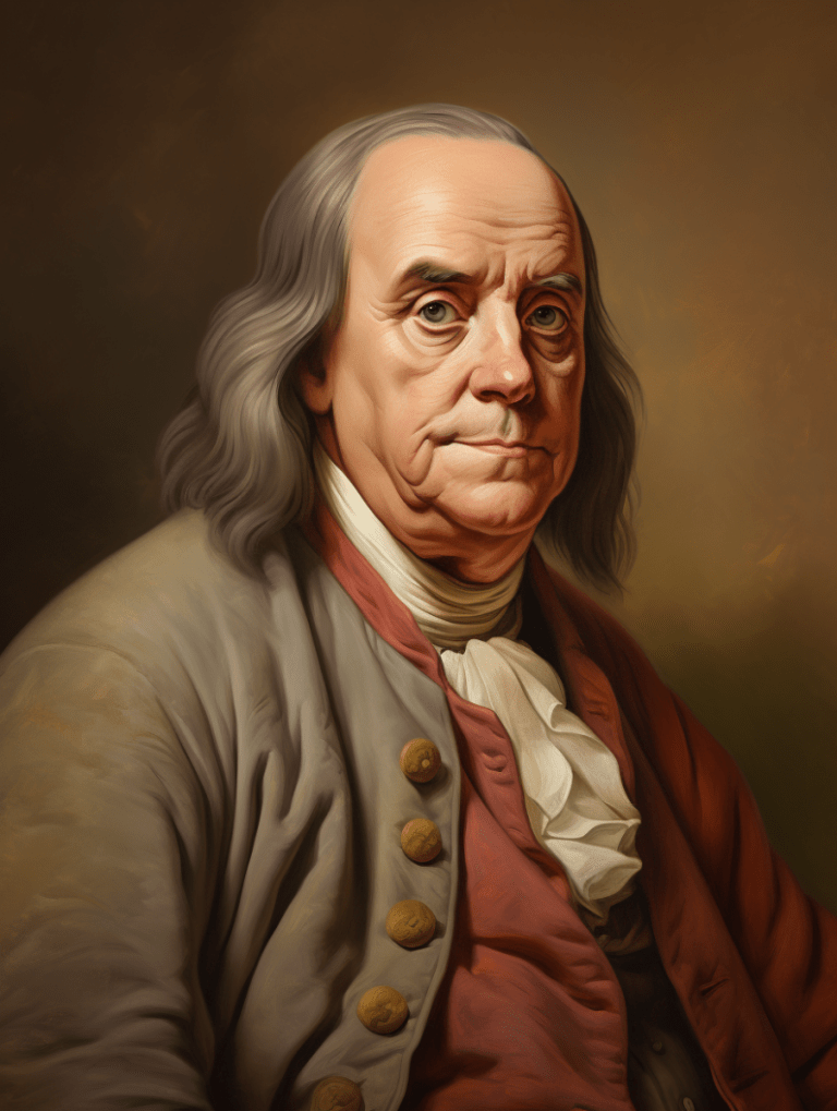 Ai generated image of Benjamin Franklin