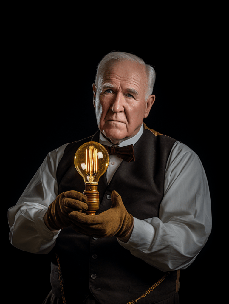 Ai generated image of Thomas Edison