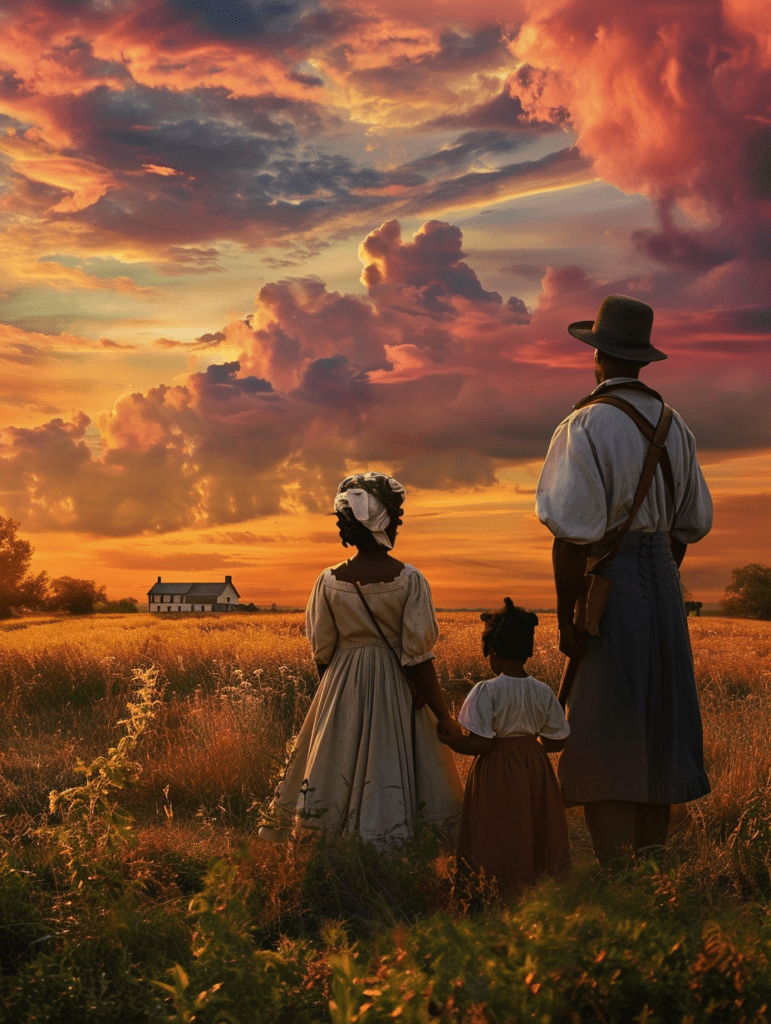 Ai - Black slaves looking over the fields