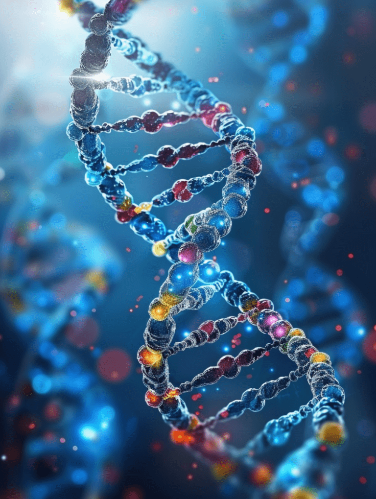 Ai generated - double-helix structure of DNA