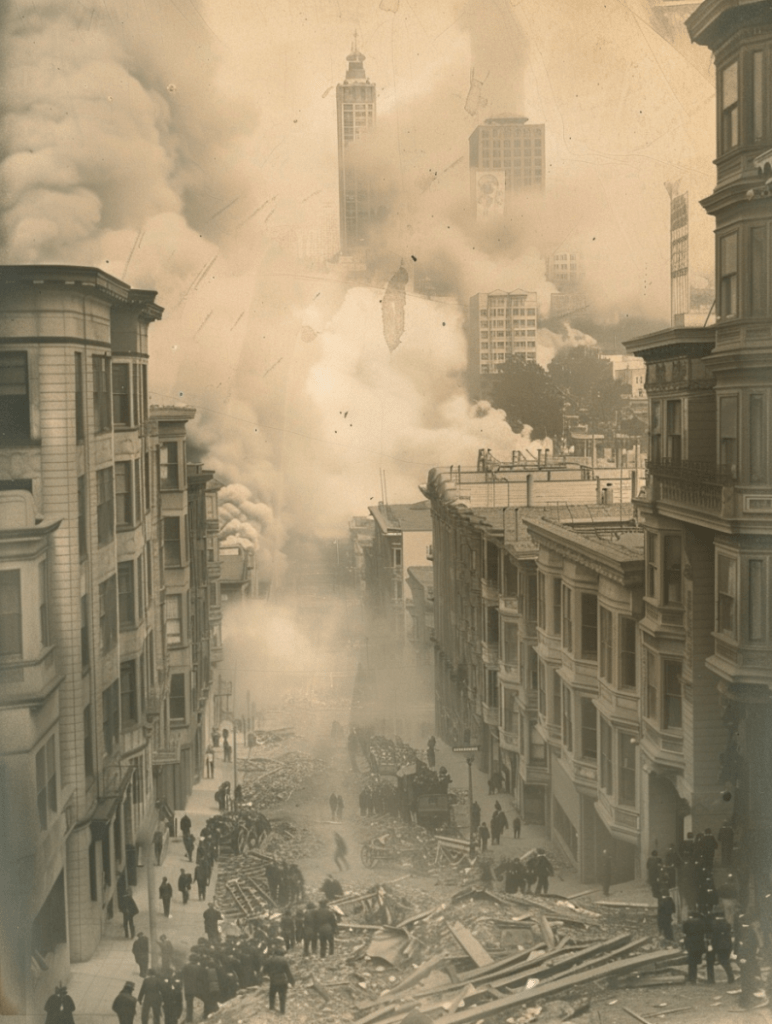 AI generated - SF earthquake 1906